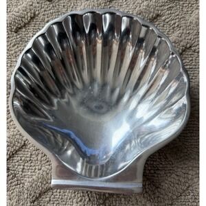 Sonoma Polished Metal Shell Seaside Bowl/Soap Dish/ Beach/Ocean/Seashell